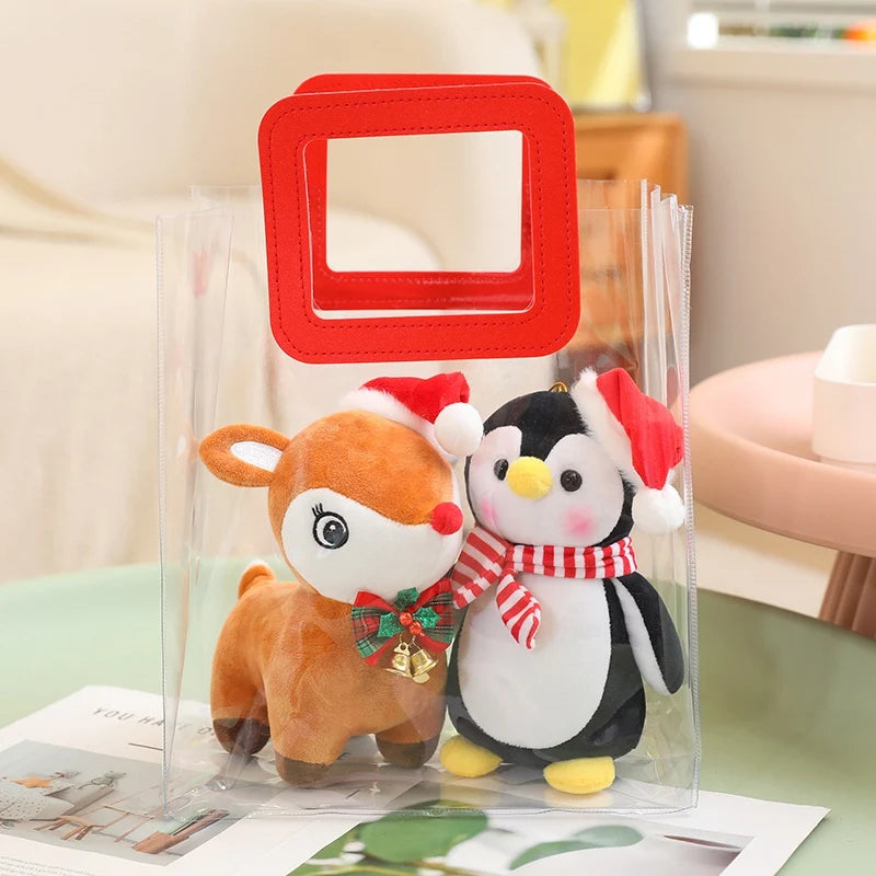 Urso de Pelúcia de Natal com Chapéu Presente de Natal para Pelúcia, Urso de Pelúcia