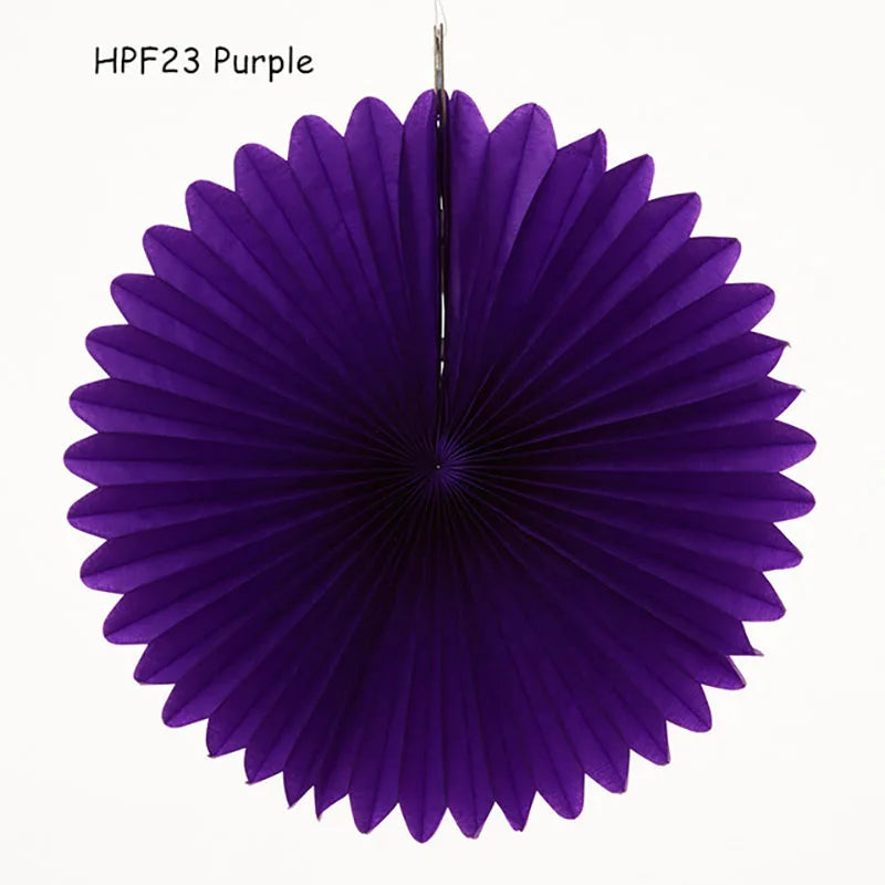 Fãs de papel para decoração de festa de Natal, Guirlandas de cordão circular com pontos