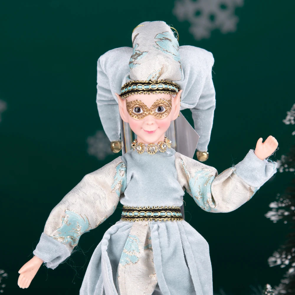 Fada do País das Maravilhas do Inverno de Natal, Grande - 45cm, Palhaço de Natal Decorativo