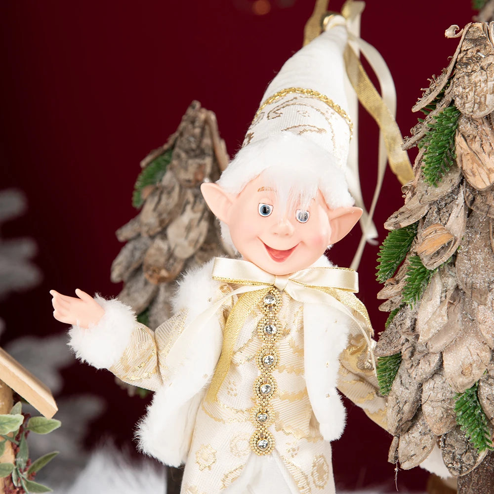 Bonecos de Elfo de Natal, 45cm Macios e Adoráveis enfeites Árvore de Natal Elfos Árvore Natal