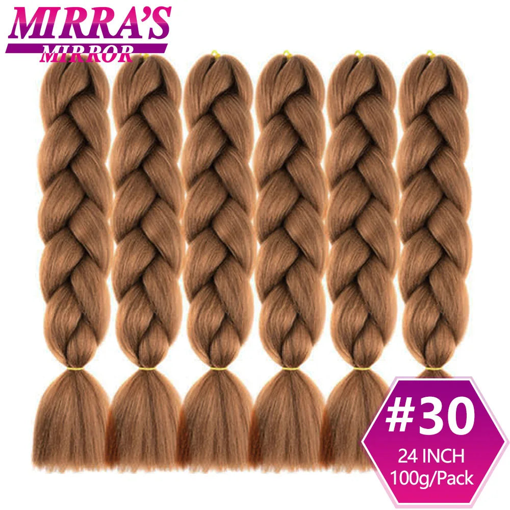 Extensões de cabelo sintético trançado para tranças africanas 6 fios jumbo trançado