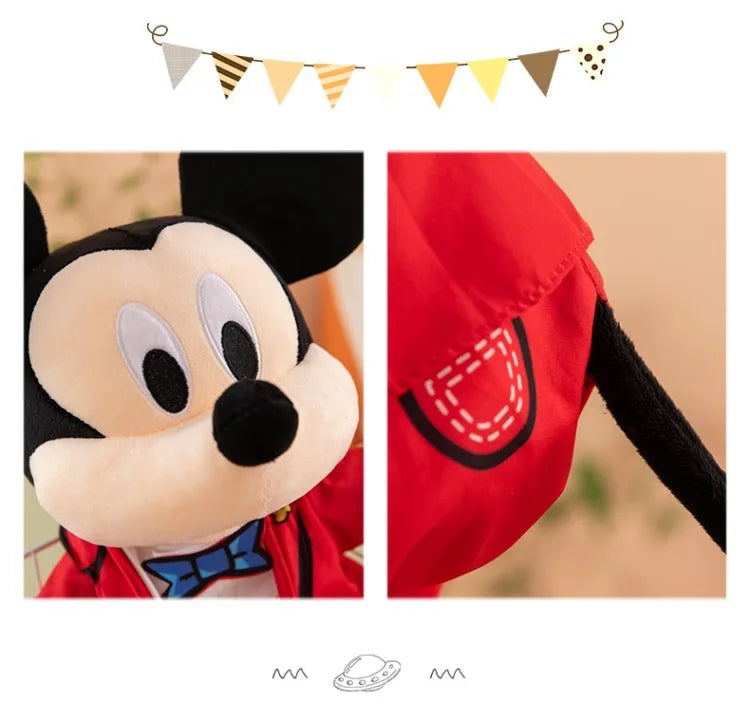 Pelúcia Mickey Mouse Vermelho, 45cm/55cm Disney Store de Terno Vermelho