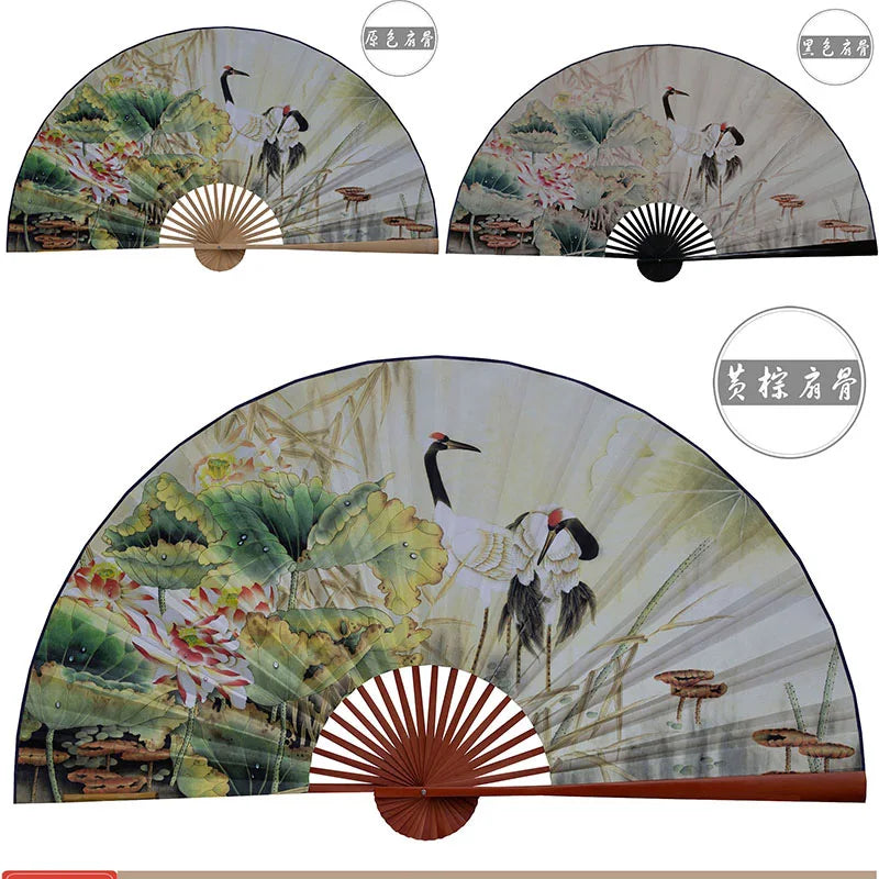 Grande Leque Pendurado, Decoração de Parede de Fundo, Leque Pendurado Artesanal