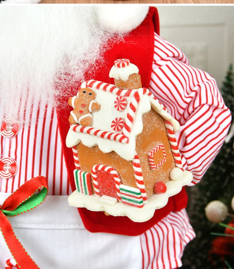 Bonecos de Natal Papai e Mamãe Noel Casal Papai Noel e Mamãe Noel Confeiteiro Gourmet