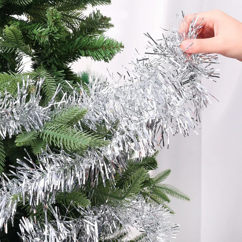 Guirlanda Colorida de Natal 15 jardas (45 pés) comprimento comercial grosso papel alumínio