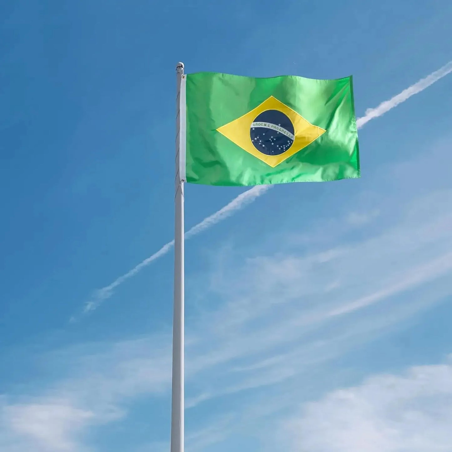 Bandeira + do Brasil 145cm x 90cm da Marca Minha Bandeira - Dupla Face