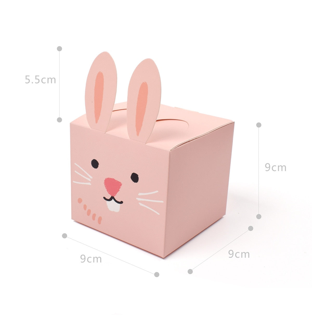 Conjunto de caixas de doces de coelho dos desenhos animados