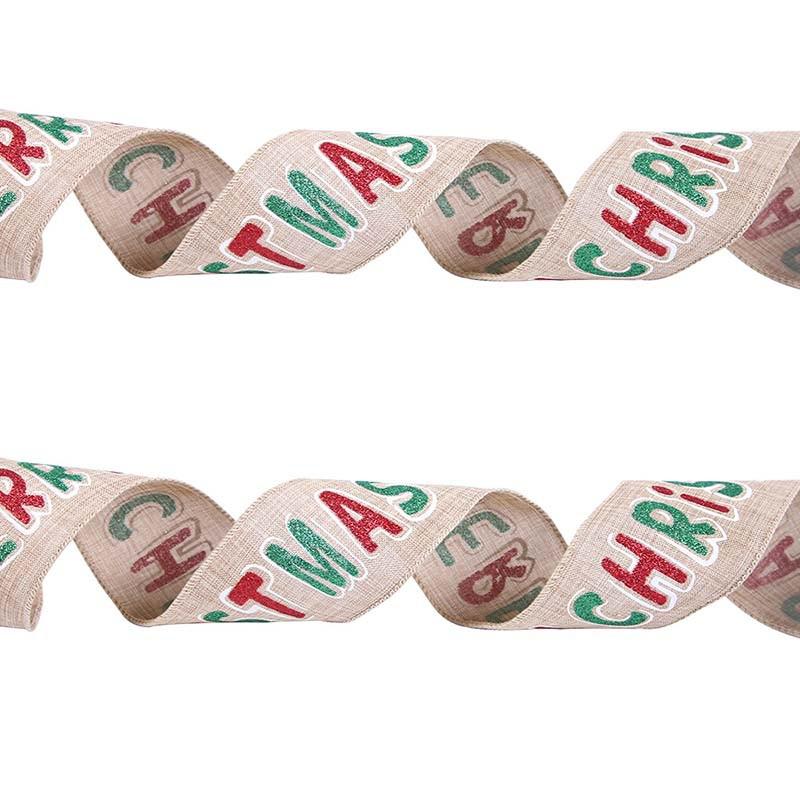 Fita de Natal, 20 metros, 5cm, fita Natal fio para guirlanda doméstica artesanato