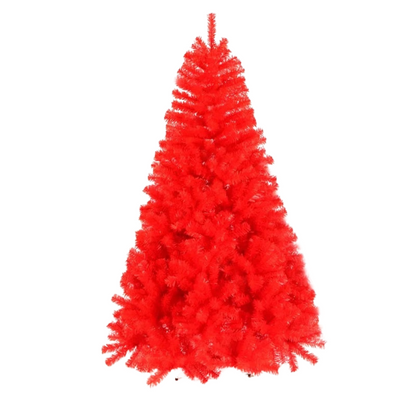 Árvore De Natal colorido Com Neve Modelo Luxo 1.5m 380 Galhos