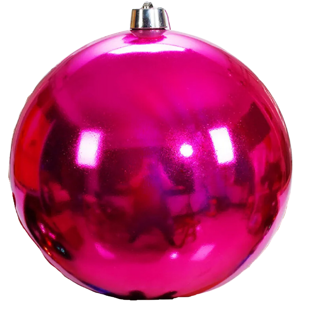 Bola De Natal Gigante Brilhosa 30cm Cor Ouro