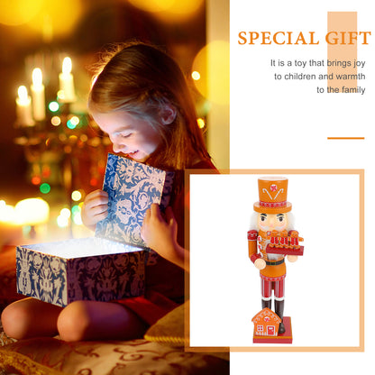Boneco Quebra-Nozes do Chef de Gengibre - Tema de Pão de Gengibre Madeira Decoração