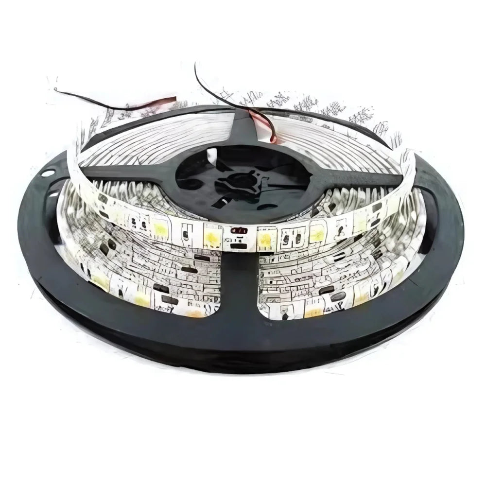Fita LED Colorida Rolo com 5 Metros com 60 Leds por Metro Fita LED RGB 3528 Autoadesiva