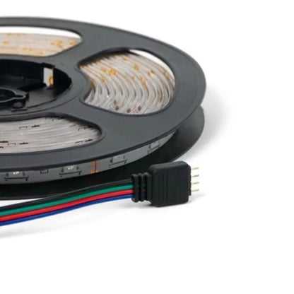 Fita LED Colorida Rolo com 5 Metros com 60 Leds por Metro Fita LED RGB 3528 Autoadesiva