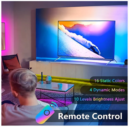 Fita Led 5050 RGB Colorida 5 M 12v IP65 + Controle E Fonte Tira LED RGB Luzes Led 5050