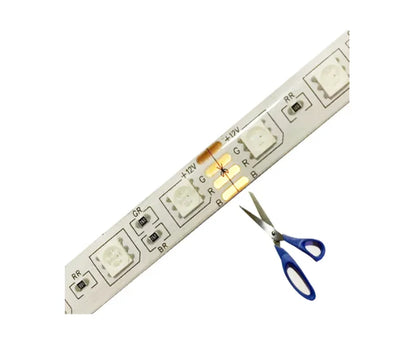 Fita Led 2835 Rolo 5 Metros 300 Leds IP65 Dupla Face + Fonte (Branco Quente)