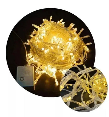 Pisca-Pisca Natalina 100 Leds Colorida 9m 8 Funções 110V / 127V | Tecnologia LED