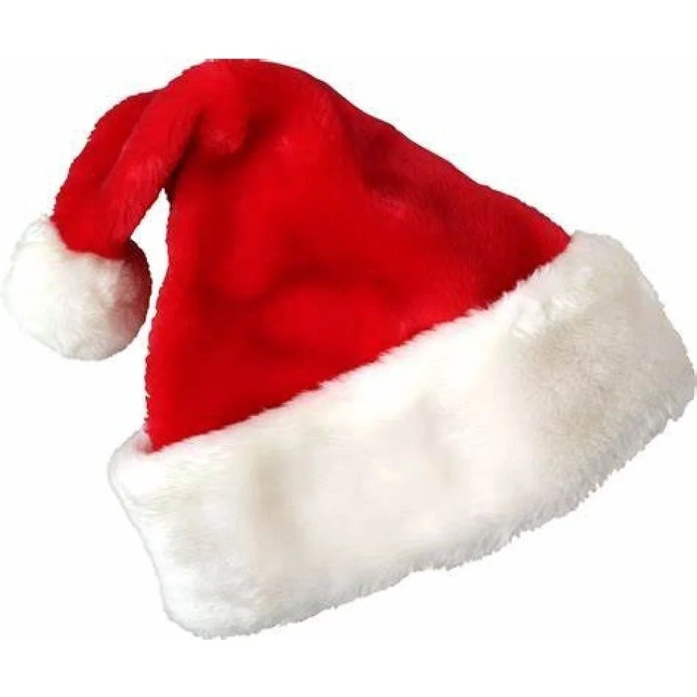 Gorro Papai Noel Veludo Vermelho 40 cm Touca Natal