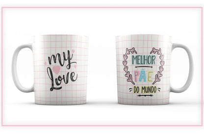 Caneca Personalizada Coleção Pai e Mãe Caneca Dia Das Mães Caneca Da Rainha Amor