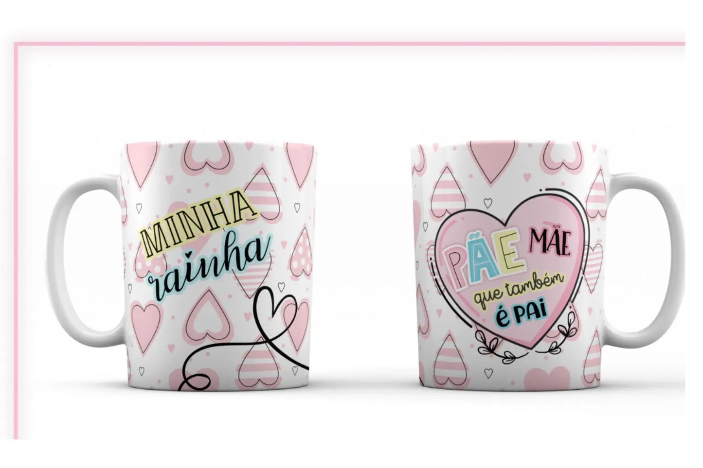 Caneca Personalizada Coleção Pai e Mãe Caneca Dia Das Mães Caneca Da Rainha Amor