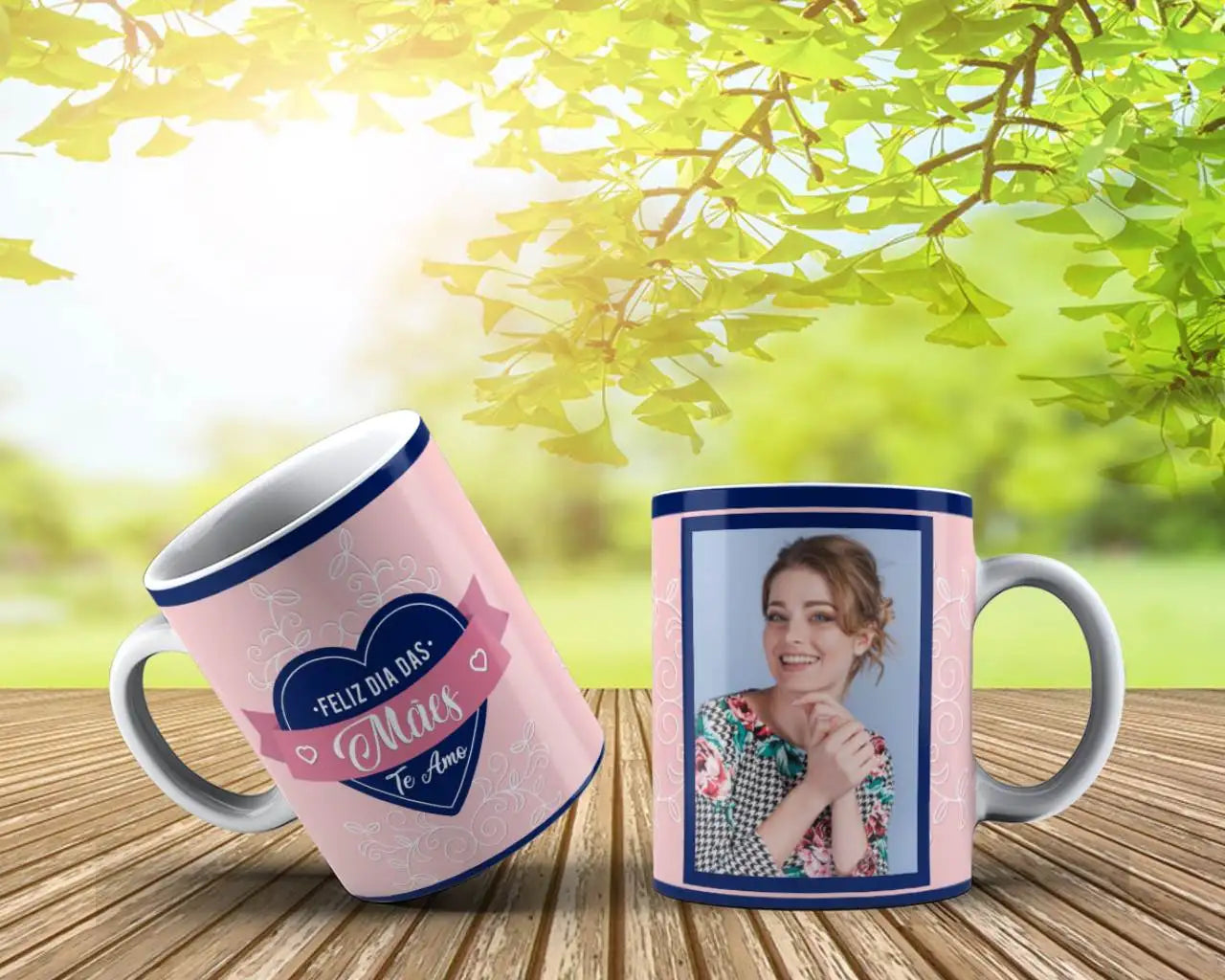 Caneca Personalizada dia das Mães Kit Caneca E Quadro Azulejo Dia Das Mães