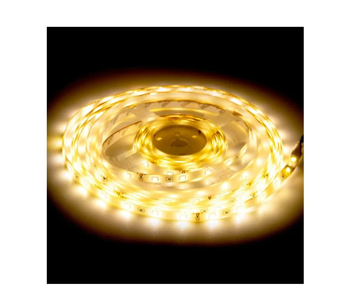Fita Led 2835 Rolo 5 Metros 300 Leds IP65 Dupla Face + Fonte (Branco Quente)
