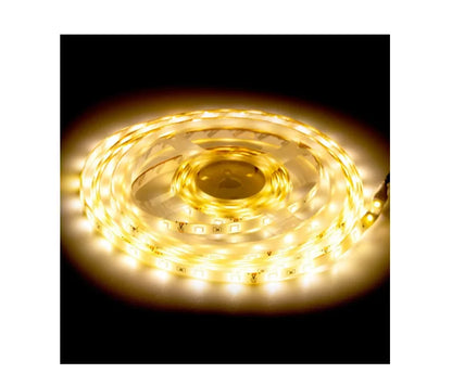 Fita Led 2835 Rolo 5 Metros 300 Leds IP65 Dupla Face + Fonte (Branco Quente)