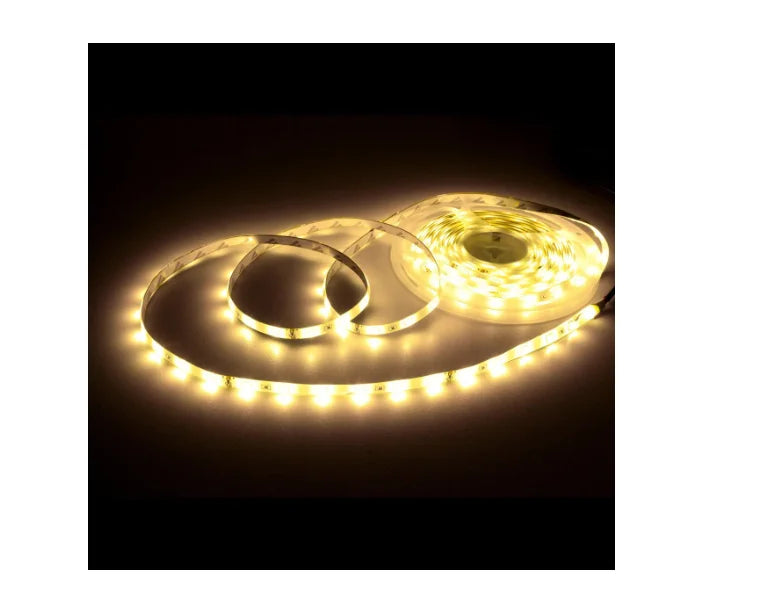 Fita Led 2835 Rolo 5 Metros 300 Leds IP65 Dupla Face + Fonte (Branco Quente)