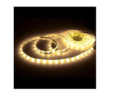 Fita Led 2835 Rolo 5 Metros 300 Leds IP65 Dupla Face + Fonte (Branco Quente)