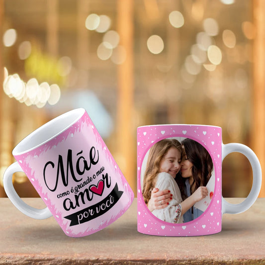 Caneca Personalizada dia das Mães Kit Caneca E Quadro Azulejo Dia Das Mães
