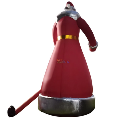 Papai Noel Inflável Enfeite Natal Grande Papai Noel Ar livre Inflável Natal