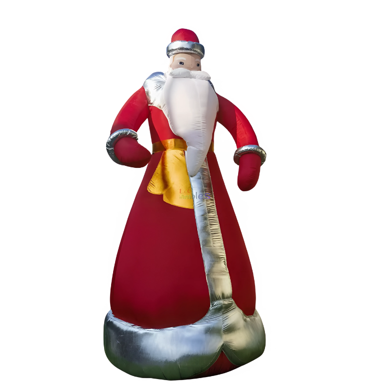 Papai Noel Inflável Enfeite Natal Grande Papai Noel Ar livre Inflável Natal