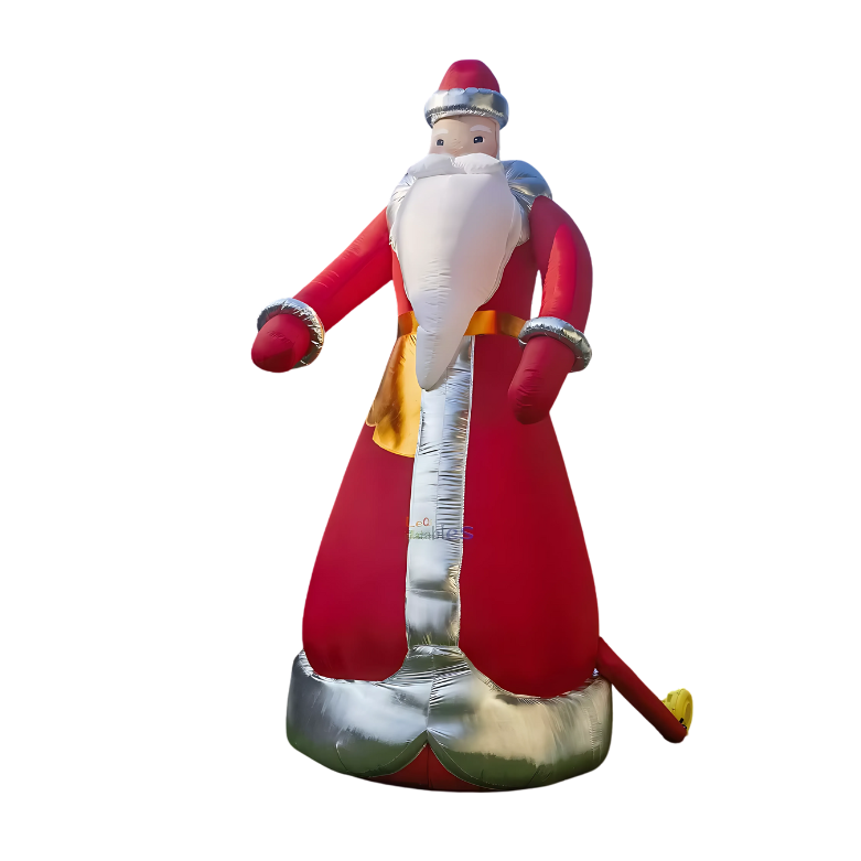 Papai Noel Inflável Enfeite Natal Grande Papai Noel Ar livre Inflável Natal