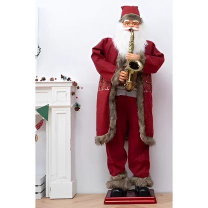 Papai Noel Dançante Animado Shopping Em Tamanho Real, Papai Noel Dançante Cantando