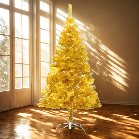 Árvore de Natal variação artificial, pinheiro de Natal colorido em PVC com suporte de metal