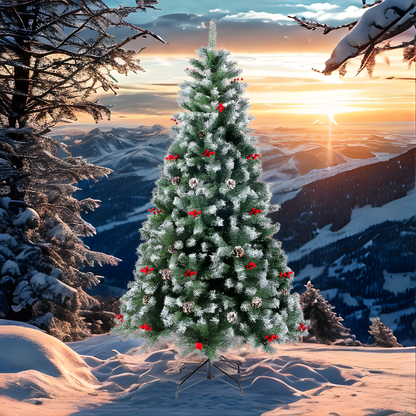 Árvore de Natal variação artificial, pinheiro de Natal colorido em PVC com suporte de metal