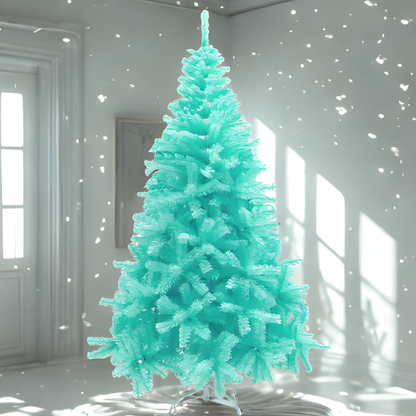 Árvore de Natal variação artificial, pinheiro de Natal colorido em PVC com suporte de metal