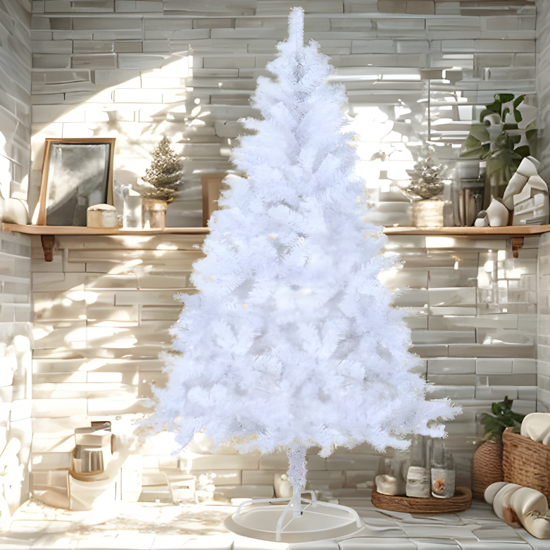 Árvore de Natal variação artificial, pinheiro de Natal colorido em PVC com suporte de metal