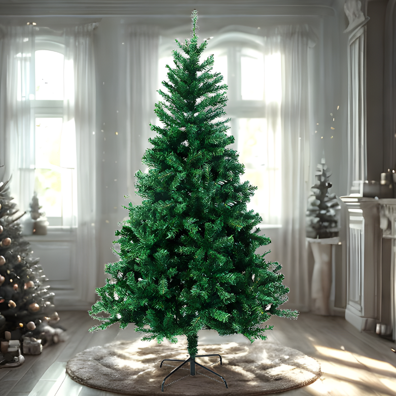 Árvore de Natal variação artificial, pinheiro de Natal colorido em PVC com suporte de metal