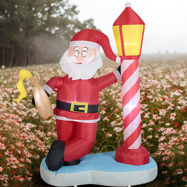 Decorações infláveis de Natal para quintal com mina de areia de 6 pés, decoração inflável