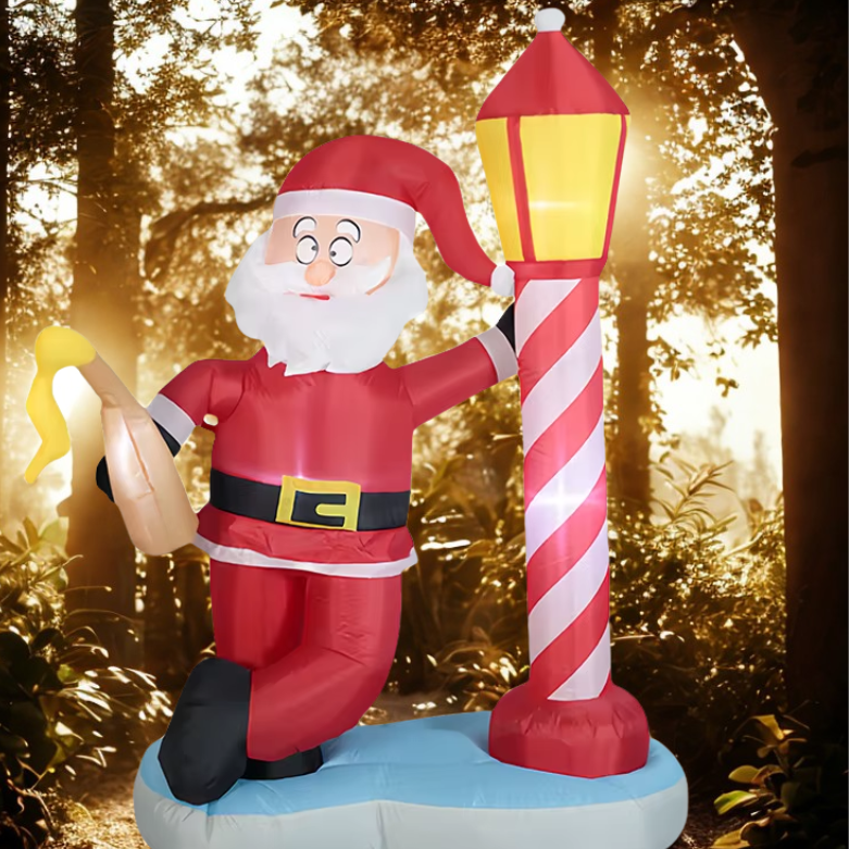 Decorações infláveis de Natal para quintal com mina de areia de 6 pés, decoração inflável