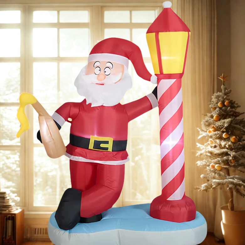 Decorações infláveis de Natal para quintal com mina de areia de 6 pés, decoração inflável