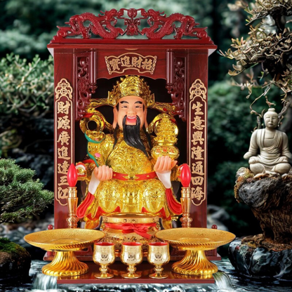 Prateleira de Altar de Buda Deus da Riqueza Oferecendo Mesa para a Mesa Caixa Incenso