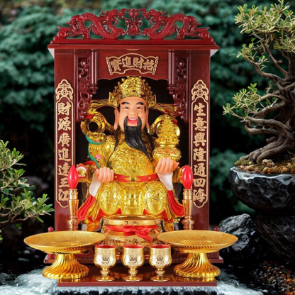 Prateleira de Altar de Buda Deus da Riqueza Oferecendo Mesa para a Mesa Caixa Incenso