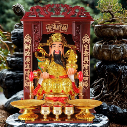 Prateleira de Altar de Buda Deus da Riqueza Oferecendo Mesa para a Mesa Caixa Incenso