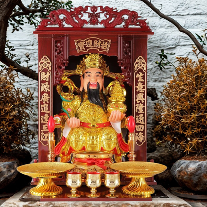 Prateleira de Altar de Buda Deus da Riqueza Oferecendo Mesa para a Mesa Caixa Incenso