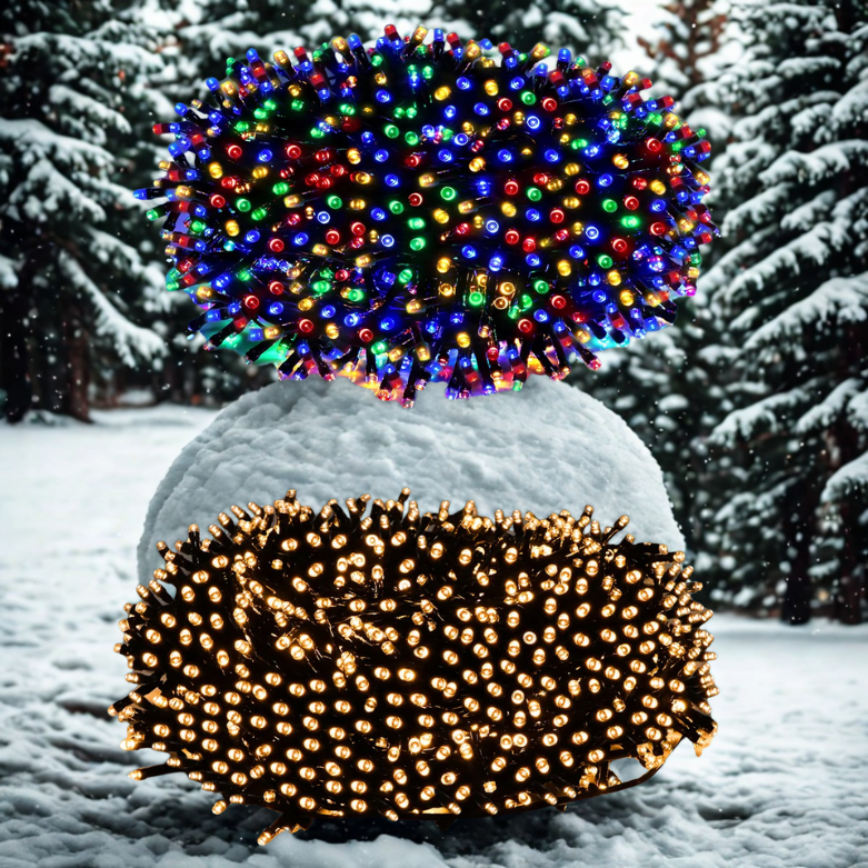 Luzes de Natal solares Too Dour, 72 pés, 100M LED, 8, luzes corda solares e 82 pés tensão