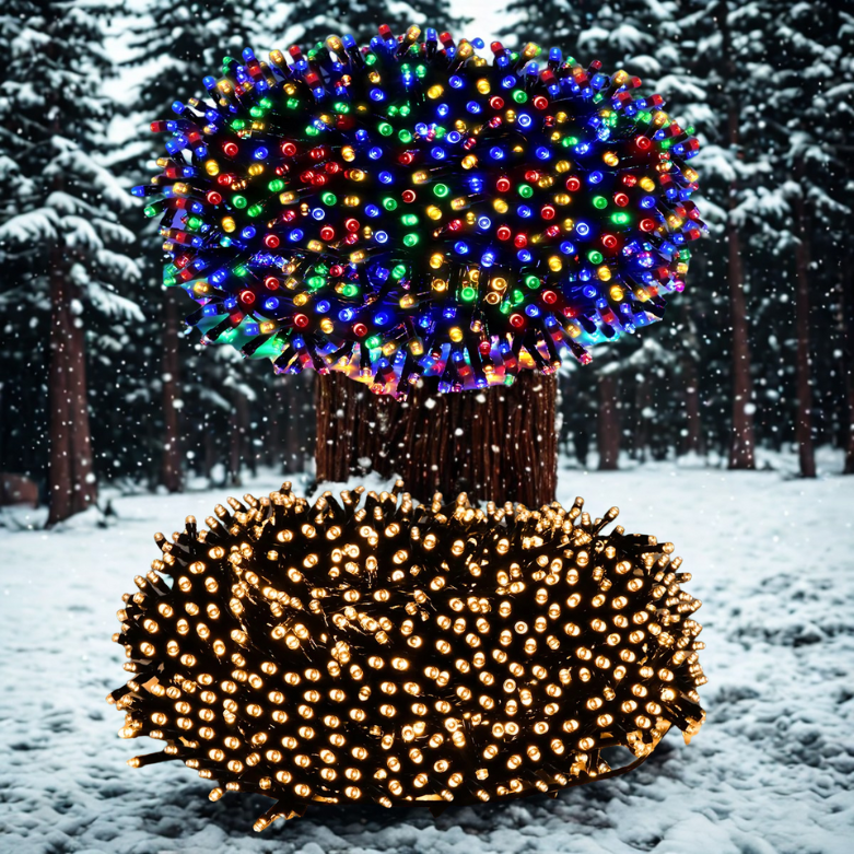 Luzes de Natal solares Too Dour, 72 pés, 100M LED, 8, luzes corda solares e 82 pés tensão