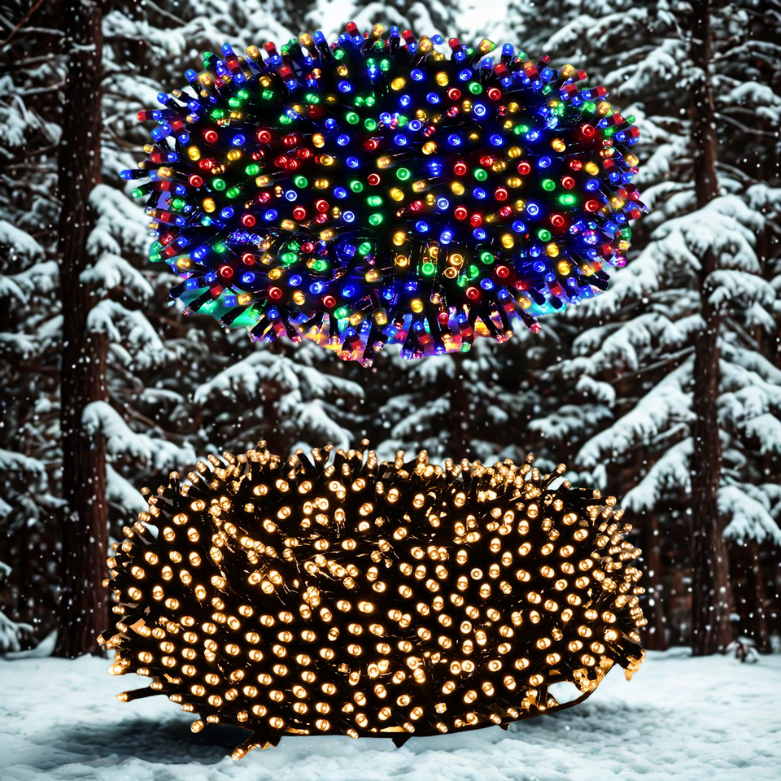 Luzes de Natal solares Too Dour, 72 pés, 100M LED, 8, luzes corda solares e 82 pés tensão