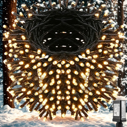 Luzes de Natal, Luzes de Natal de Baixa Voltagem de 98,4 pés, 100M LEDs - com Adaptador