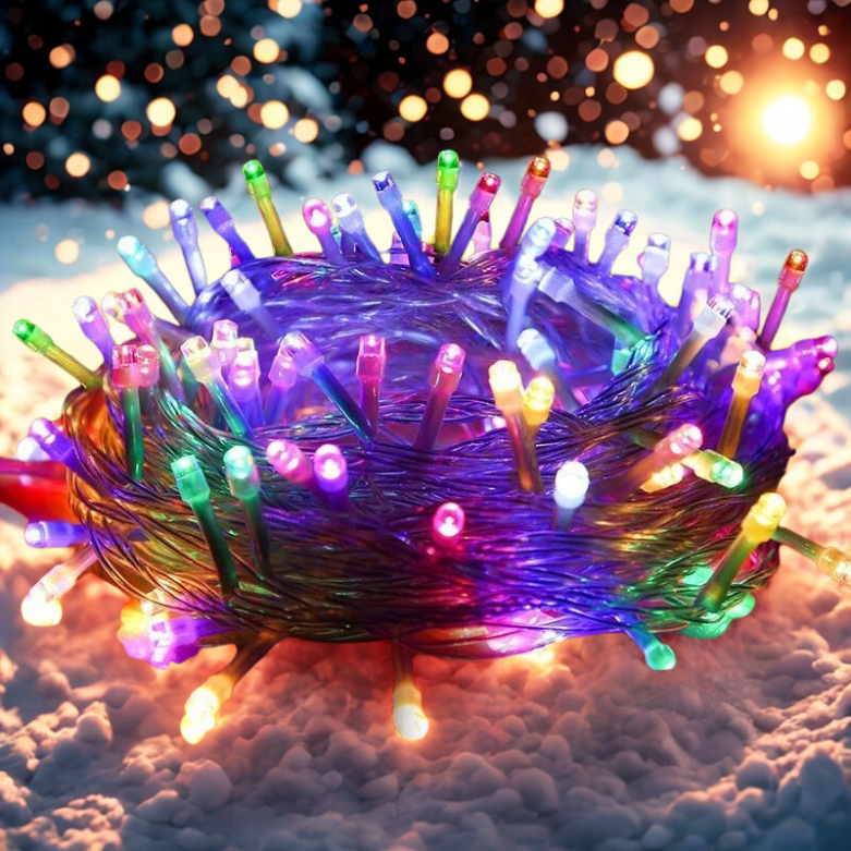 Luzes Pisca Pisca Natal 100 Led 8 Modos Luzes Variadas Cor Das Luzes Pisca Pisca Branco